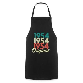 1954 Born Birth Birthday Birthday Gift - Cooking Apron - black - Front - AI Model Male 185 dark (185cm)