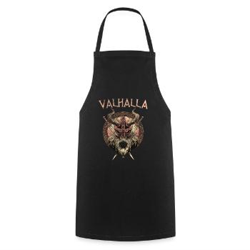 Wikinger Viking Valhalla Odin Thor Nordmann Skal - Cooking Apron - black - Front - AI Model Male 185 dark (185cm)