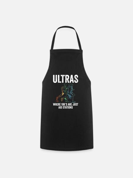 Geschenk für Ultra-Marathon-Läufer - Kochschürze - Schwarz