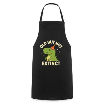 Funny Dino – Idée de cadeau d’anniversaire - Tablier de cuisine - noir - Devant - AI Model Male 185 dark (185cm)