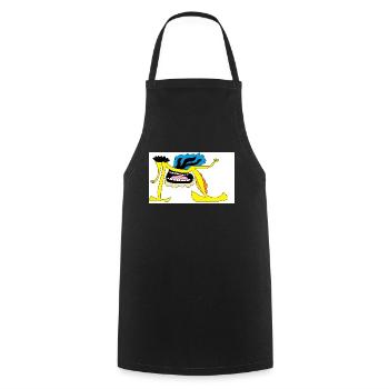 Guirlande - Tablier de cuisine - noir - Devant - AI Model Male 185 dark (185cm)