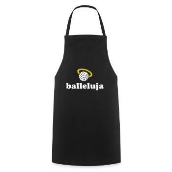 BALLELUJA BY SUBGIRL - Kochschürze - Schwarz - Vorne - AI Model Male 185 dark (185cm)