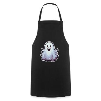 Ghost - Cooking Apron - black - Front - AI Model Male 185 dark (185cm)