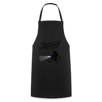 Lone Wolf on bike - Kochschürze - Schwarz - Vorne - AI Model Male 185 dark (185cm)