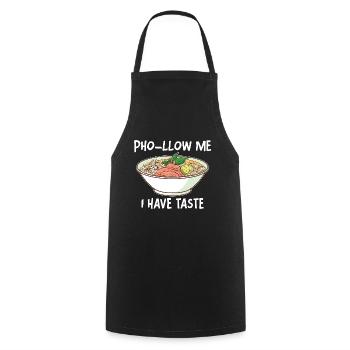 Lustige Pho Vietnamesische Nudelsuppe Pho - Kochschürze - Schwarz - Vorne - AI Model Male 185 dark (185cm)