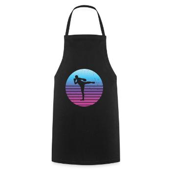 Men's Women Muay Thai Thai Boxing Thaiboxing - Cooking Apron - black - Front - AI Model Male 185 dark (185cm)