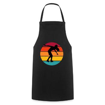Skate Men Women Roller Skating Roller Skates - Cooking Apron - black - Front - AI Model Male 185 dark (185cm)