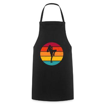 Boxe Thaï Boxe Thaï Femmes Muay Thai Boxe Thaï - Tablier de cuisine - noir - Devant - AI Model Male 185 dark (185cm)