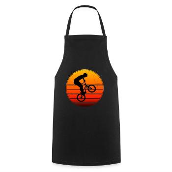 bmx Cycling Women Bike Men bmx boys - Cooking Apron - black - Front - AI Model Male 185 dark (185cm)