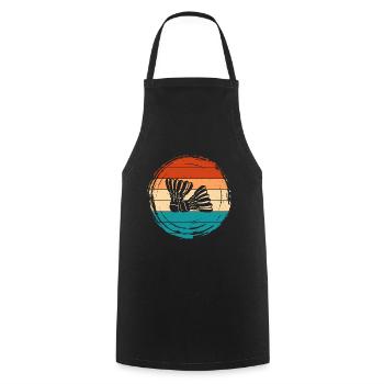 Badminton - Cooking Apron - black - Front - AI Model Male 185 dark (185cm)
