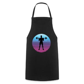 Fitness Cardio Haltérophilie Hommes Femmes Endurance - Tablier de cuisine - noir - Devant - AI Model Male 185 dark (185cm)