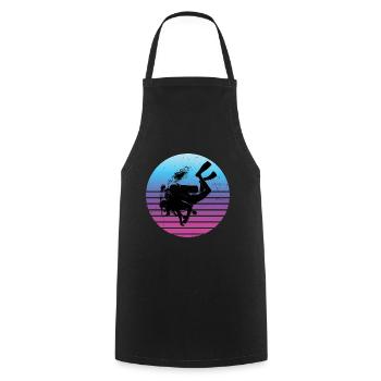 Scuba Diver Diver Free Dive Taucher Scuba Taucher - Kochschürze - Schwarz - Vorne - AI Model Male 185 dark (185cm)