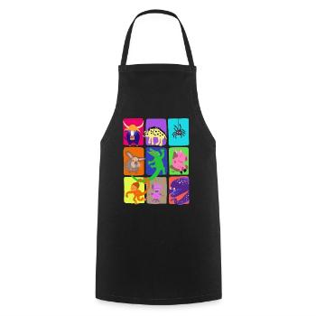 Pet Shop - Cooking Apron - black - Front - AI Model Male 185 dark (185cm)