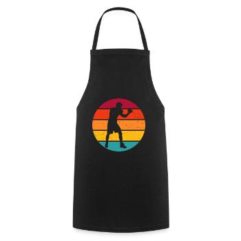 Boxe Boxe Femmes Boxe Hommes Boxeur - Tablier de cuisine - noir - Devant - AI Model Male 185 dark (185cm)