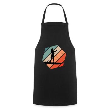 Stand up Paddling Board Sup Women's Standup Paddling - Cooking Apron - black - Front - AI Model Male 185 dark (185cm)