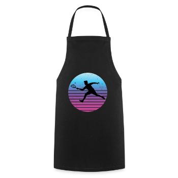 Women's Men's Pickleball Games Racquetball Games - Cooking Apron - black - Front - AI Model Male 185 dark (185cm)
