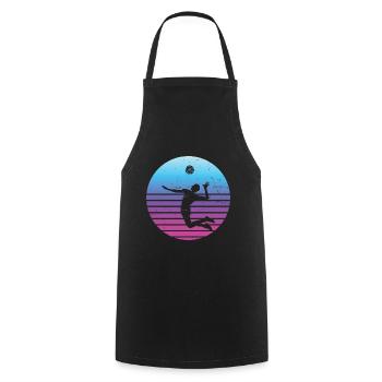 Volleyball Volleyball Women's Volleyball - Cooking Apron - black - Front - AI Model Male 185 dark (185cm)