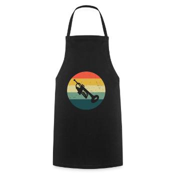 Women's Men's Trumpet Player Trumpet Playing - Cooking Apron - black - Front - AI Model Male 185 dark (185cm)
