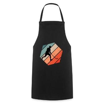 Men's Floorball Women's Indoor Bandy Floorball - Cooking Apron - black - Front - AI Model Male 185 dark (185cm)
