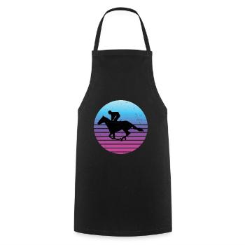 Hunting Riding Equestrian Riding Horse Riding - Cooking Apron - black - Front - AI Model Male 185 dark (185cm)