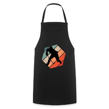Joueurs de hockey sur glace Hockey sur glace féminin - Tablier de cuisine - noir - Devant - AI Model Male 185 dark (185cm)