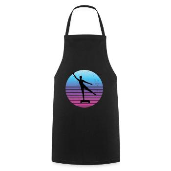 Women's Fitness Aerobics Fitness Aerobics Conditionstr - Cooking Apron - black - Front - AI Model Male 185 dark (185cm)