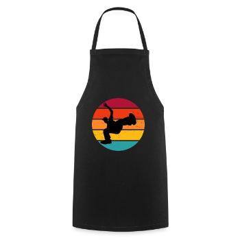 Bgirl Bboy Homme Hip Hop Breakdance Hiphop - Tablier de cuisine - noir - Devant - AI Model Male 185 dark (185cm)