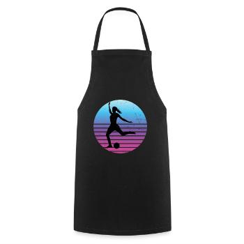 Soccer Women's Football Football Football Spie - Cooking Apron - black - Front - AI Model Male 185 dark (185cm)