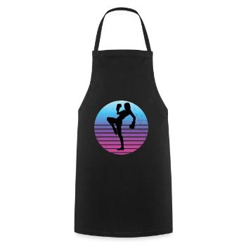 Kickboxing Kickboxer Boxing Kickboxing Men - Cooking Apron - black - Front - AI Model Male 185 dark (185cm)