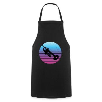 Trumpet Men's Women Trumpet Trumpeter Jazz Tromp - Cooking Apron - black - Front - AI Model Male 185 dark (185cm)