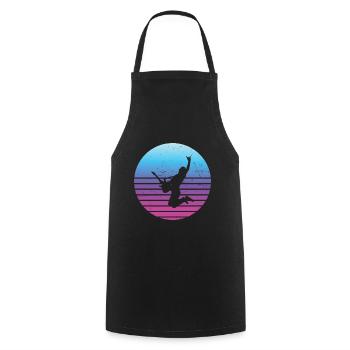 E-gitarre electronic guitar Egitarre classical gui - Cooking Apron - black - Front - AI Model Male 185 dark (185cm)
