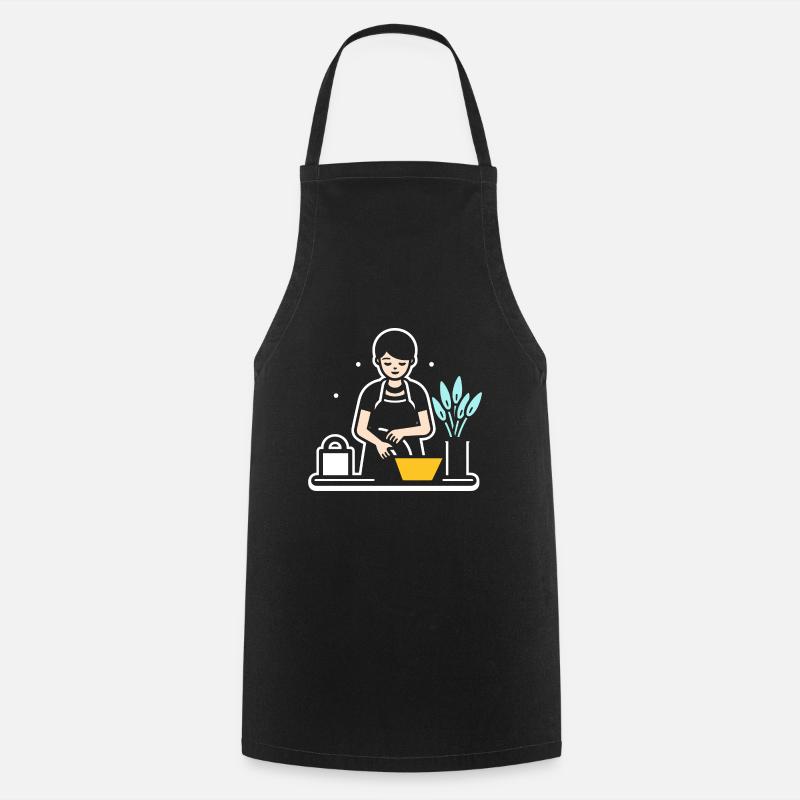 Humou ménage - Tablier de cuisine - noir