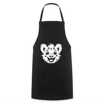 hyena - Cooking Apron - black - Front - AI Model Male 185 dark (185cm)