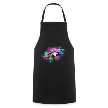 Turtle - Cooking Apron - black - Front - AI Model Male 185 dark (185cm)
