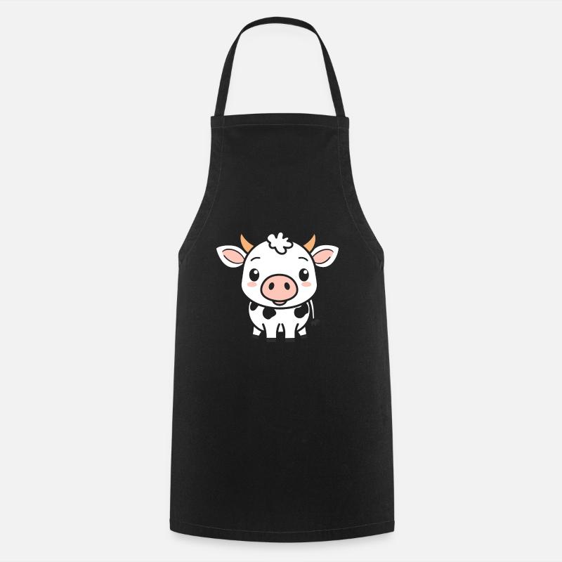 vache - Tablier de cuisine - noir