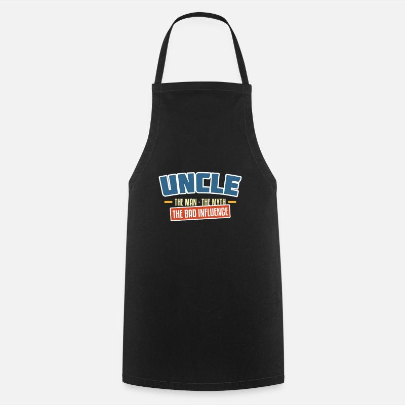 uncle the bad influence - Cooking Apron - black
