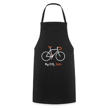 Bicycle environmental protection - Cooking Apron - black - Front - AI Model Male 185 dark (185cm)