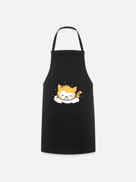 Baby Schlafende Katze - Kochschürze - Schwarz