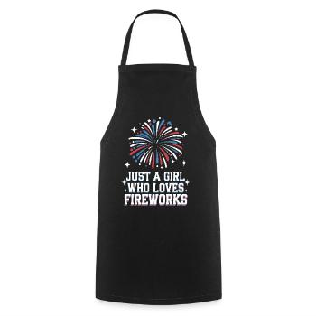 Pyrotechniker Feuerwerk Pyrotechnik - Kochschürze - Schwarz - Vorne - AI Model Male 185 dark (185cm)