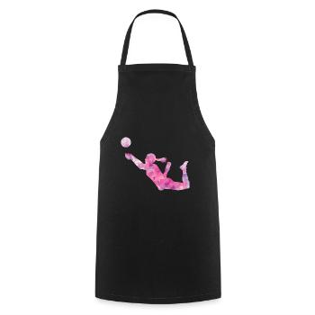 volley-ball - Tablier de cuisine - noir - Devant - AI Model Male 185 dark (185cm)