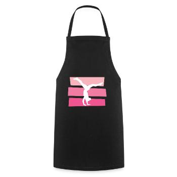 gymnastics - Cooking Apron - black - Front - AI Model Male 185 dark (185cm)