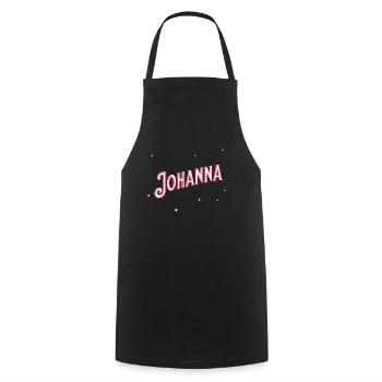 Johanna name personalized - Cooking Apron - black - Front - AI Model Male 185 dark (185cm)