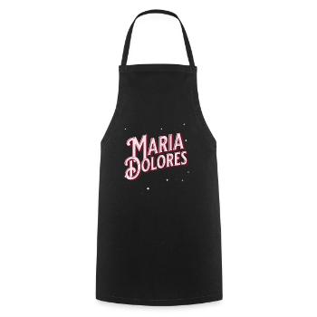Maria Dolore's name personalized - Cooking Apron - black - Front - AI Model Male 185 dark (185cm)