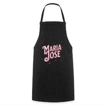 Maria Jose name personalized - Cooking Apron - black - Front - AI Model Male 185 dark (185cm)