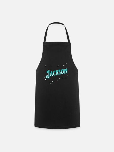 Jackson Namen personalisiert - Kochschürze - Schwarz