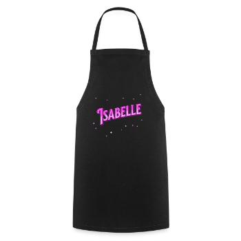 Isabelle's name personalized - Cooking Apron - black - Front - AI Model Male 185 dark (185cm)
