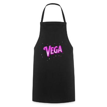 Vega name personalized - Cooking Apron - black - Front - AI Model Male 185 dark (185cm)