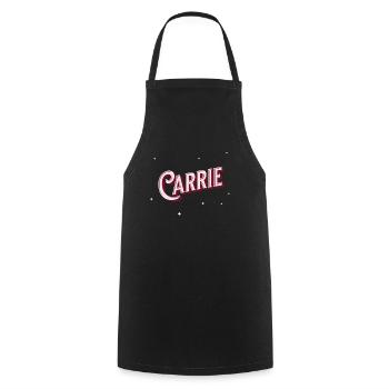 Carrie name personalized - Cooking Apron - black - Front - AI Model Male 185 dark (185cm)