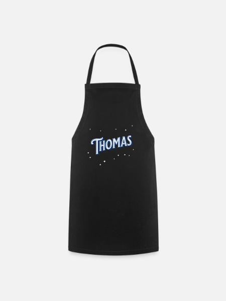 Thomas Namen personalisiert - Kochschürze - Schwarz