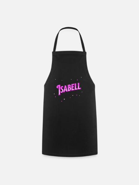 Isabell Namen personalisiert - Kochschürze - Schwarz